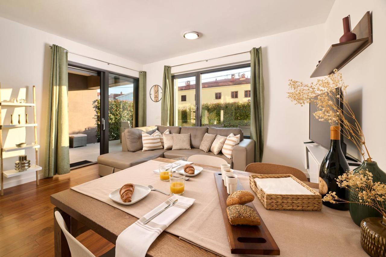 Brand New 1 Bedroom Apartment With Backyard Near The Beach! Poreč Dış mekan fotoğraf